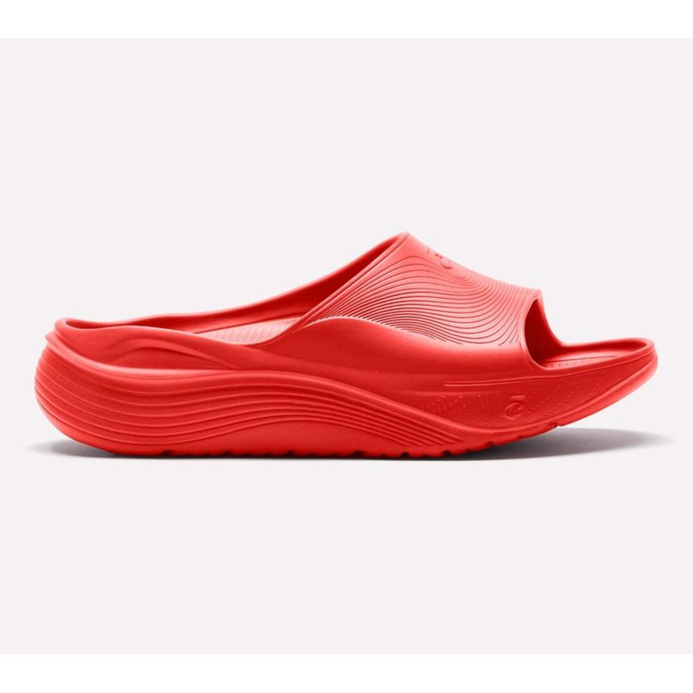 Clove Women's Sz 7 Unisex Recovery Slide Sandal Red